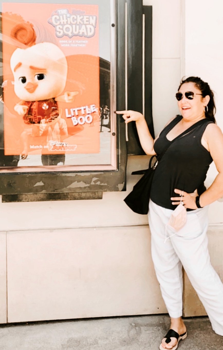 Kristin Cruz with The Chicken Sqaud Disney