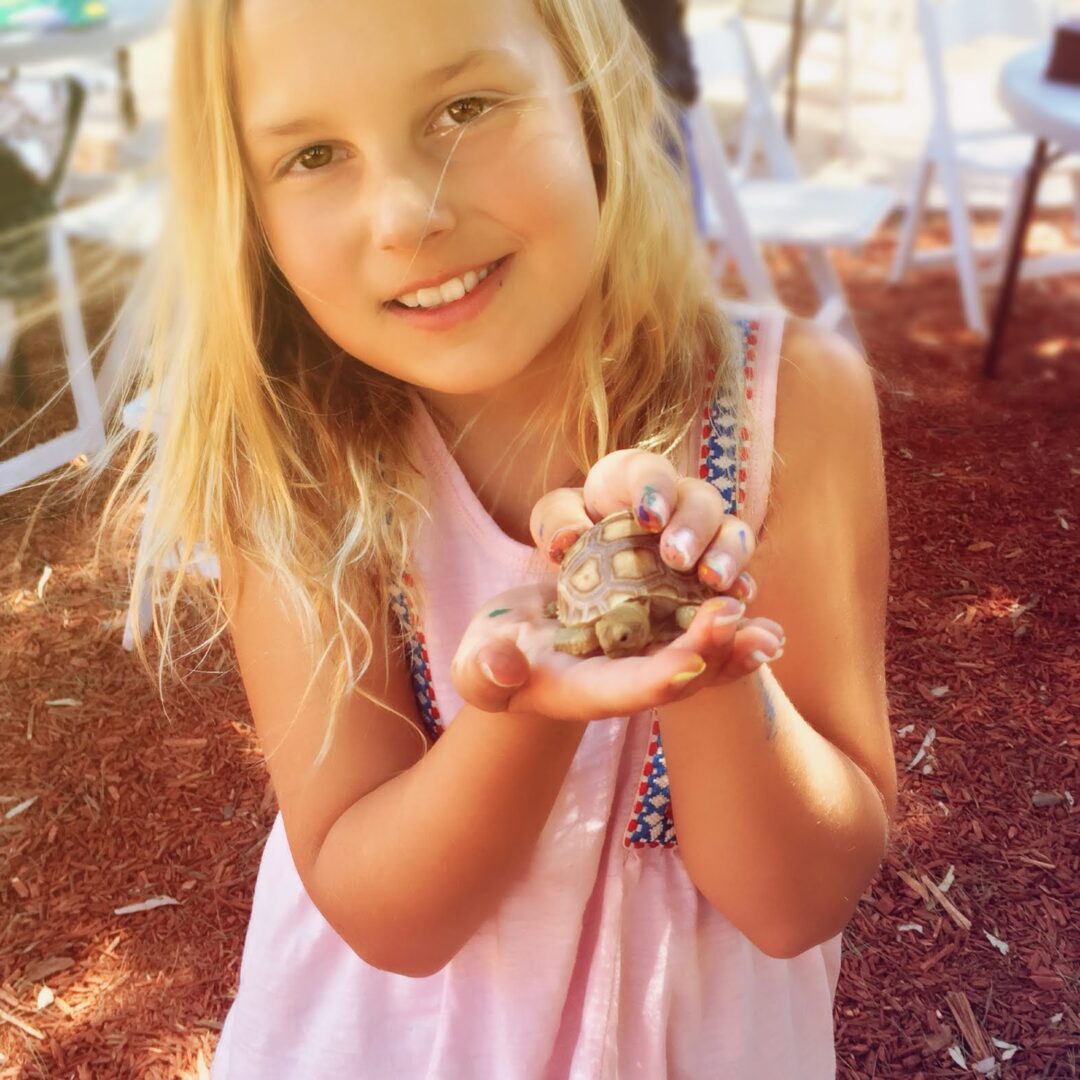Girl With Turtle